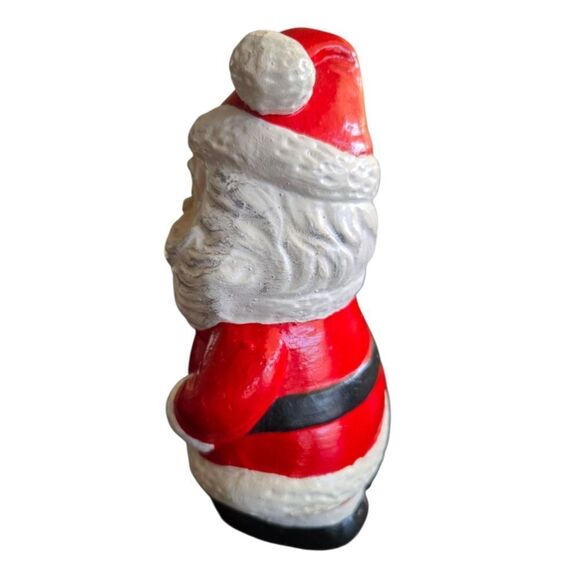 Festive Santa Claus Ceramic Red and White Christmas Decor Mistltoe - Picture 4 of 9